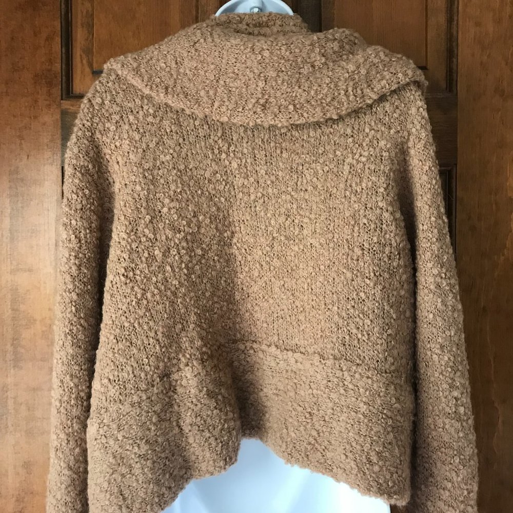 G.I.L.I. Brown Textured Open-Front Sweater - Picture 8 of 12